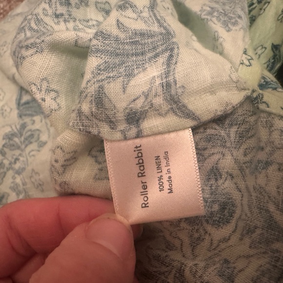 Roller Rabbit Blue and Green Floral Tunic NWOT - Picture 4 of 4